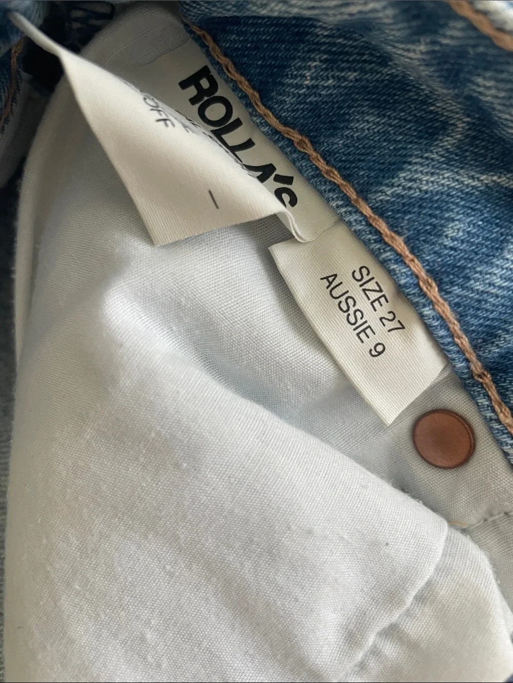 ROLLA'S Light Blue Denim High-Waist Cutoff Shorts